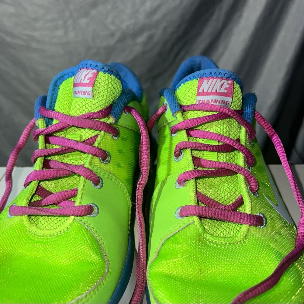Nike Flex Trainer Neon Green - Size 7 - Picture 5 of 10